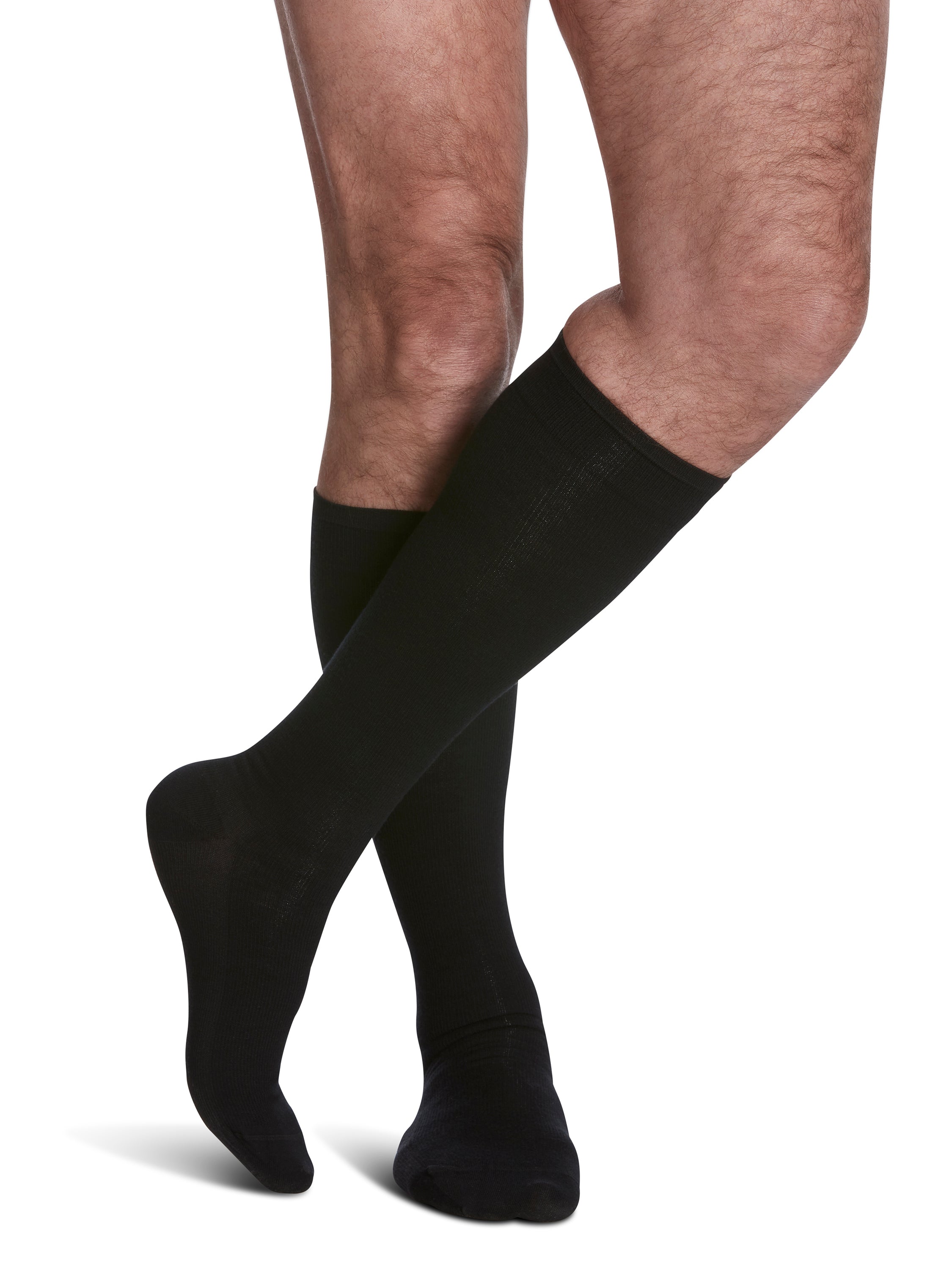 Sigvaris Men's All-Season Merino Wool Calf 15-20mmHg Closed