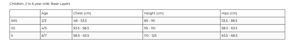 Kombi B2 Merino Blend Crew Top Child & Junior 190g Mid-weight Base Layers
