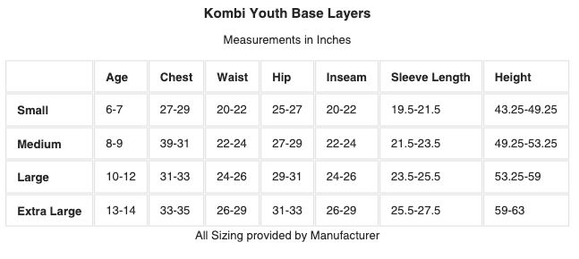 Kombi B2 Merino Blend Bottom Jr 190g Mid-weight Base Layers