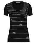 Icebreaker Merino Women's Tech Lite Print Scoop Neck Tee Shirts Large