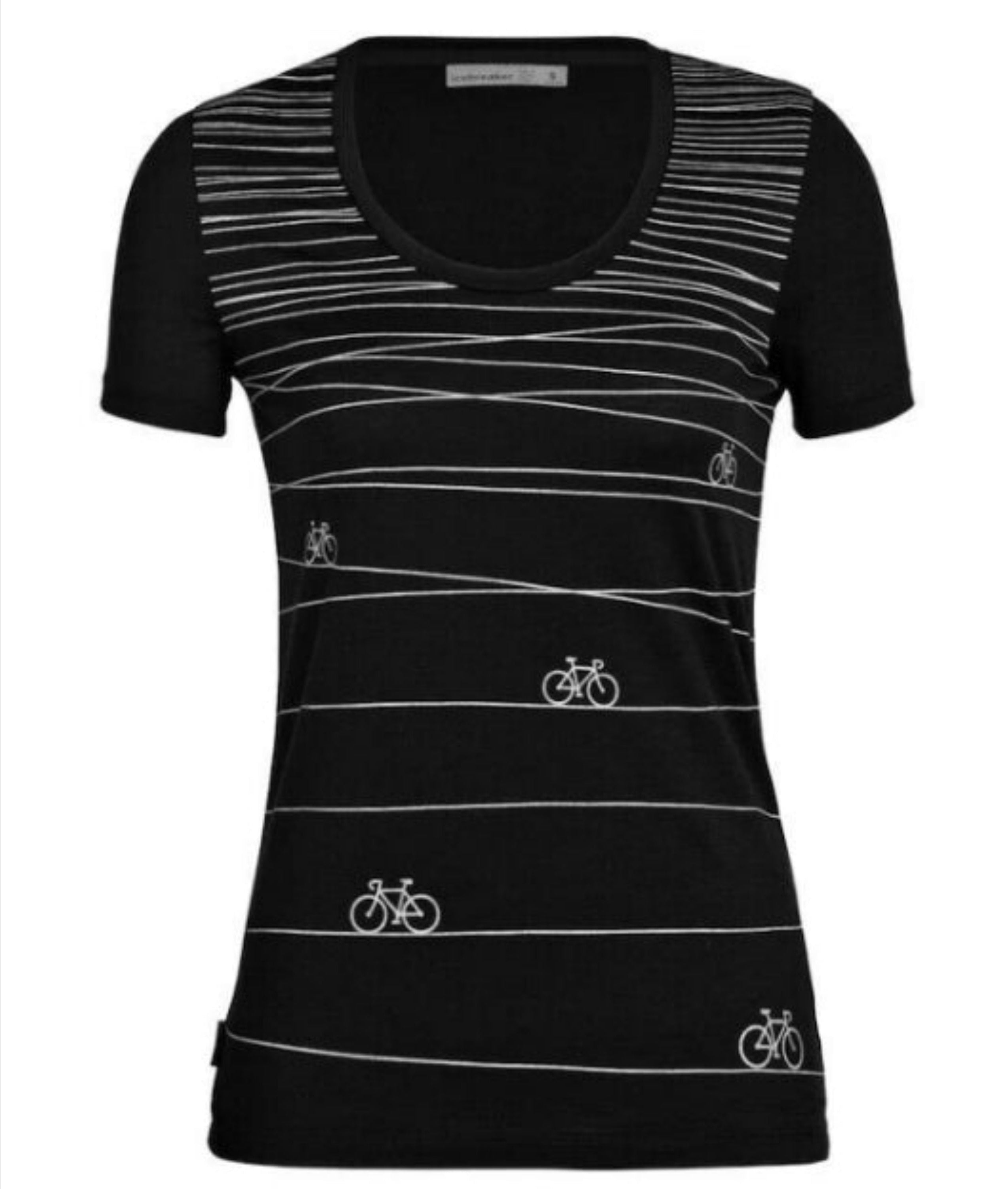 Icebreaker Merino Women's Tech Lite Print Scoop Neck Tee Shirts Large