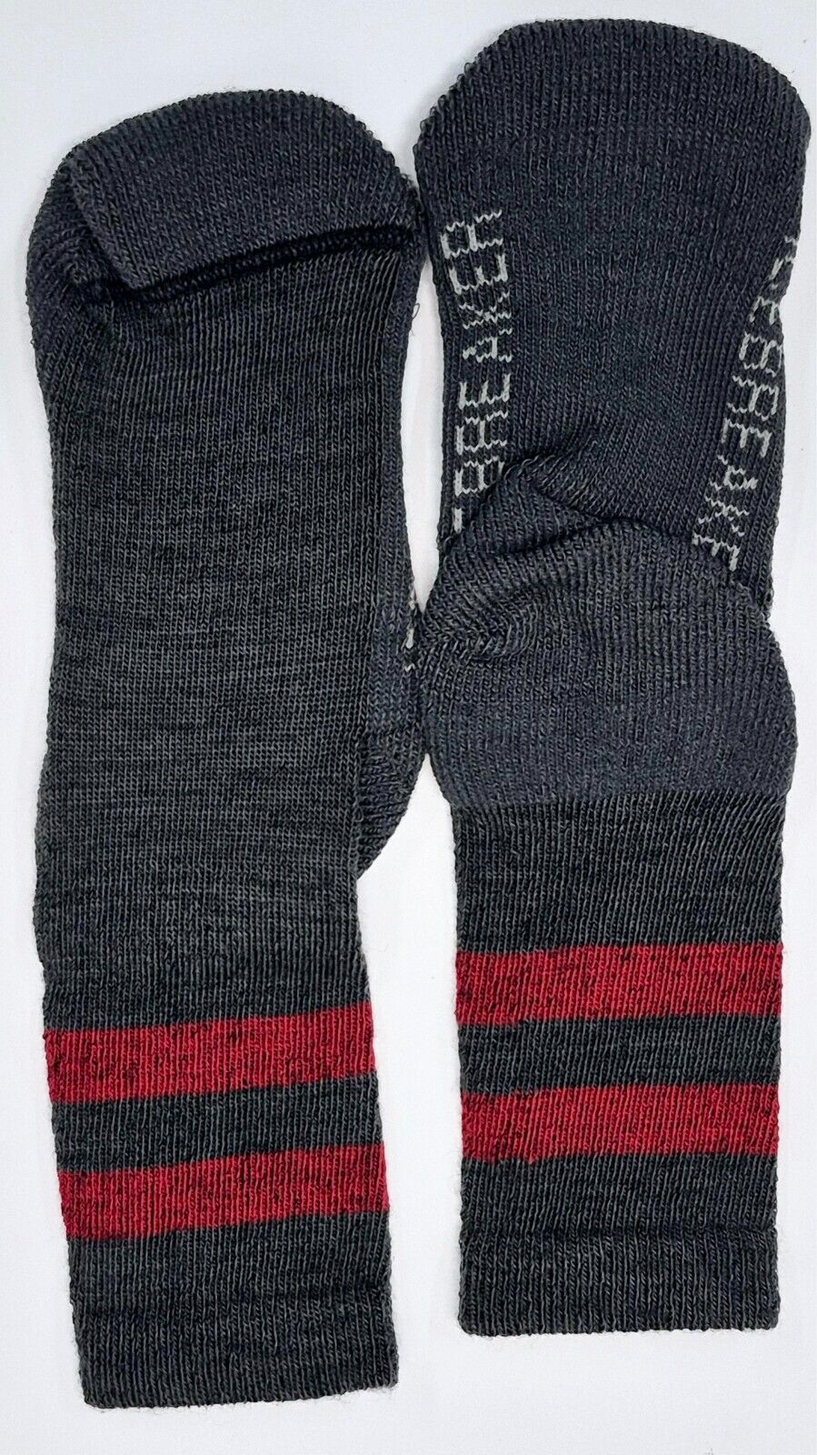 Icebreaker Merino Boys Hike Medium Cushion Red Crew Socks Size 10 Kids
