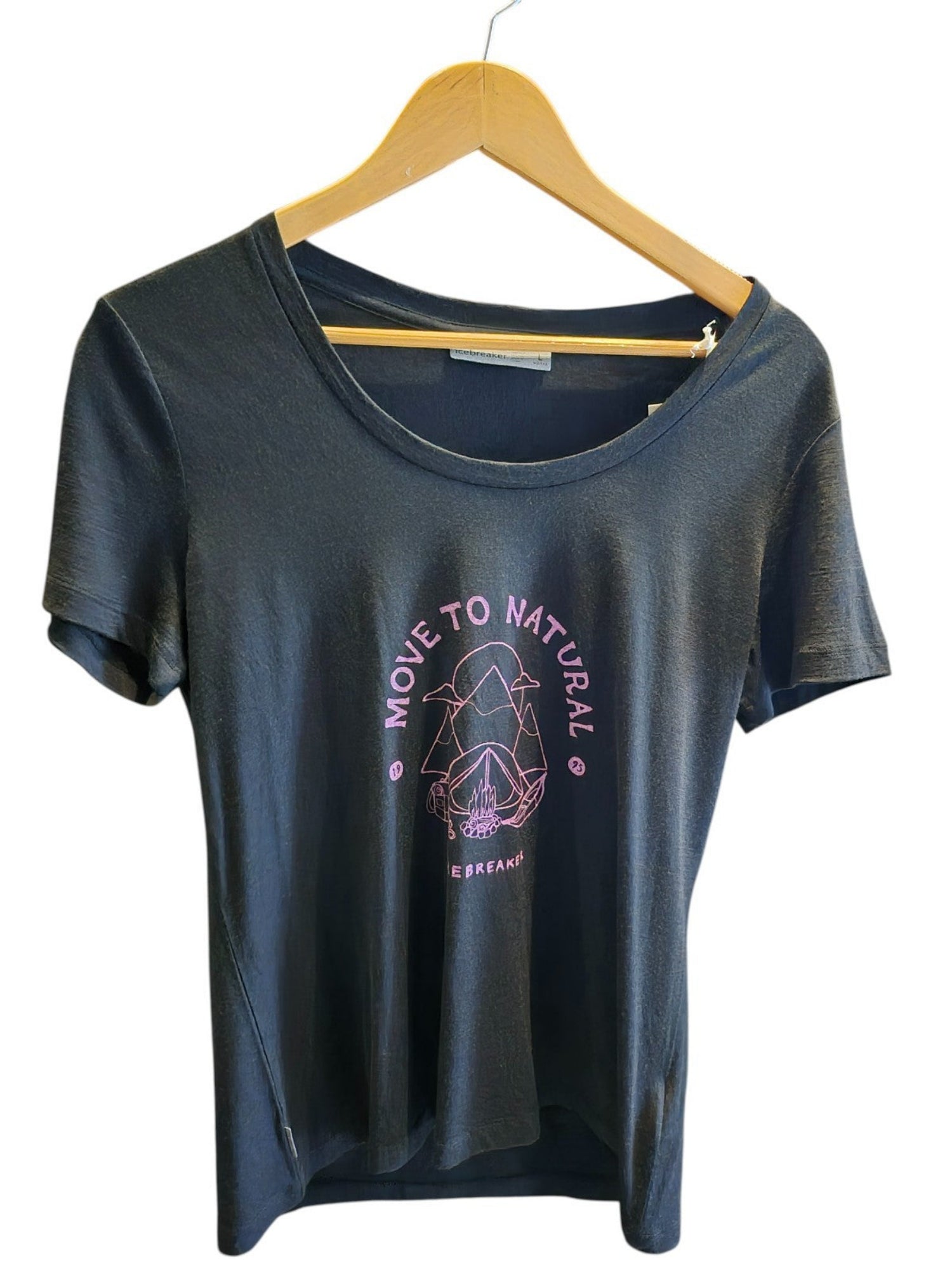 Icebreaker Merino Women's Tech Lite Print Scoop Neck Tee Shirts Large